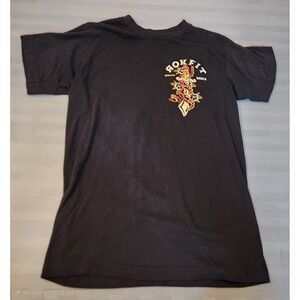 Rokfit Embrace The Process Graphic T-Shirt Black Small Snake Dagger Tattoo Style
